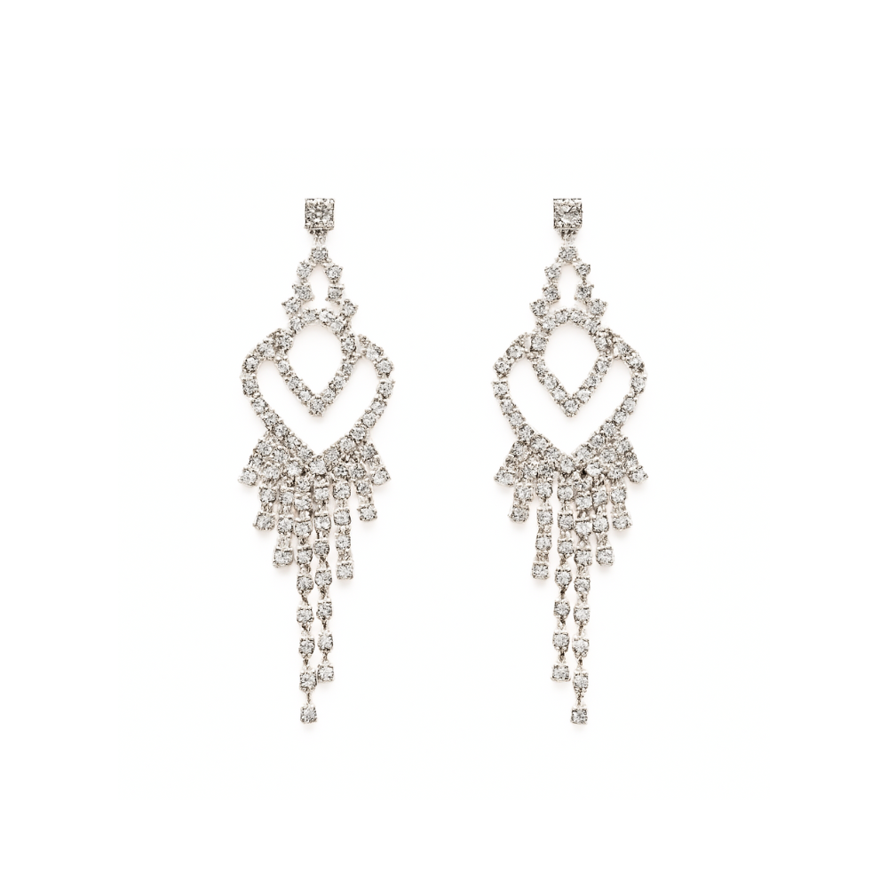 Aros Colgante con Strass