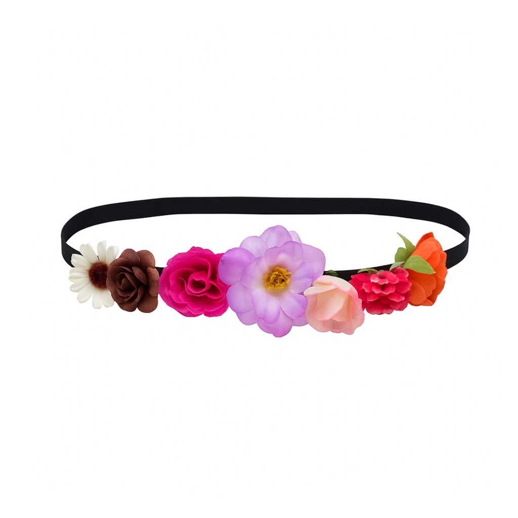 Vincha Elástica con Flores