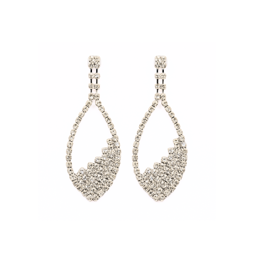 Aros con Strass Ovalado