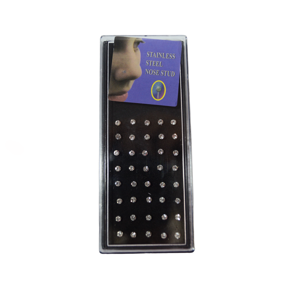 Piercing de Nariz con Piedrita Mediana x Unidad
