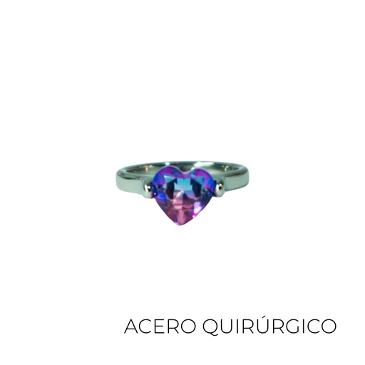 Anillo Acero Quirúrgico Corazón