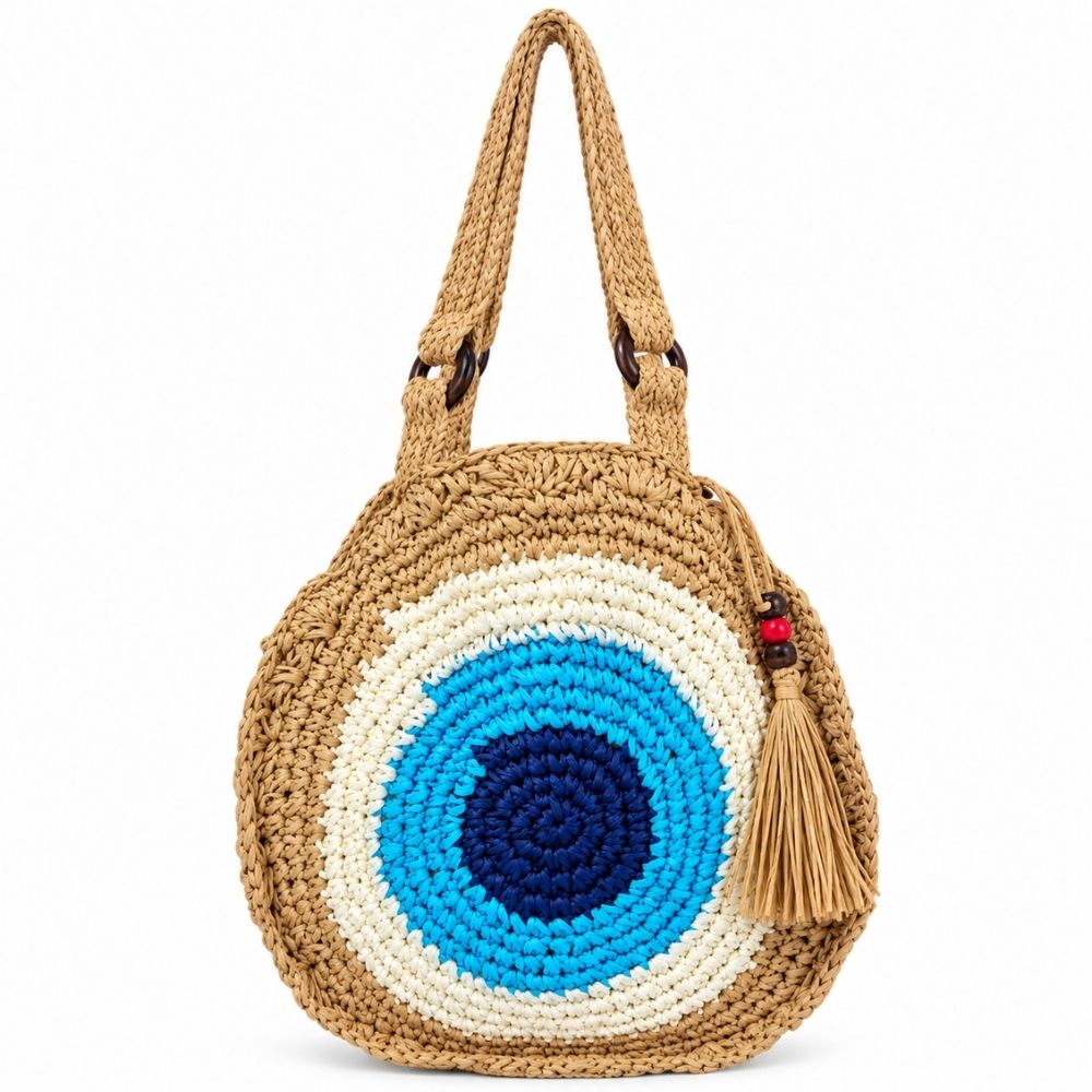 Bolso Rafia Ojo Turco
