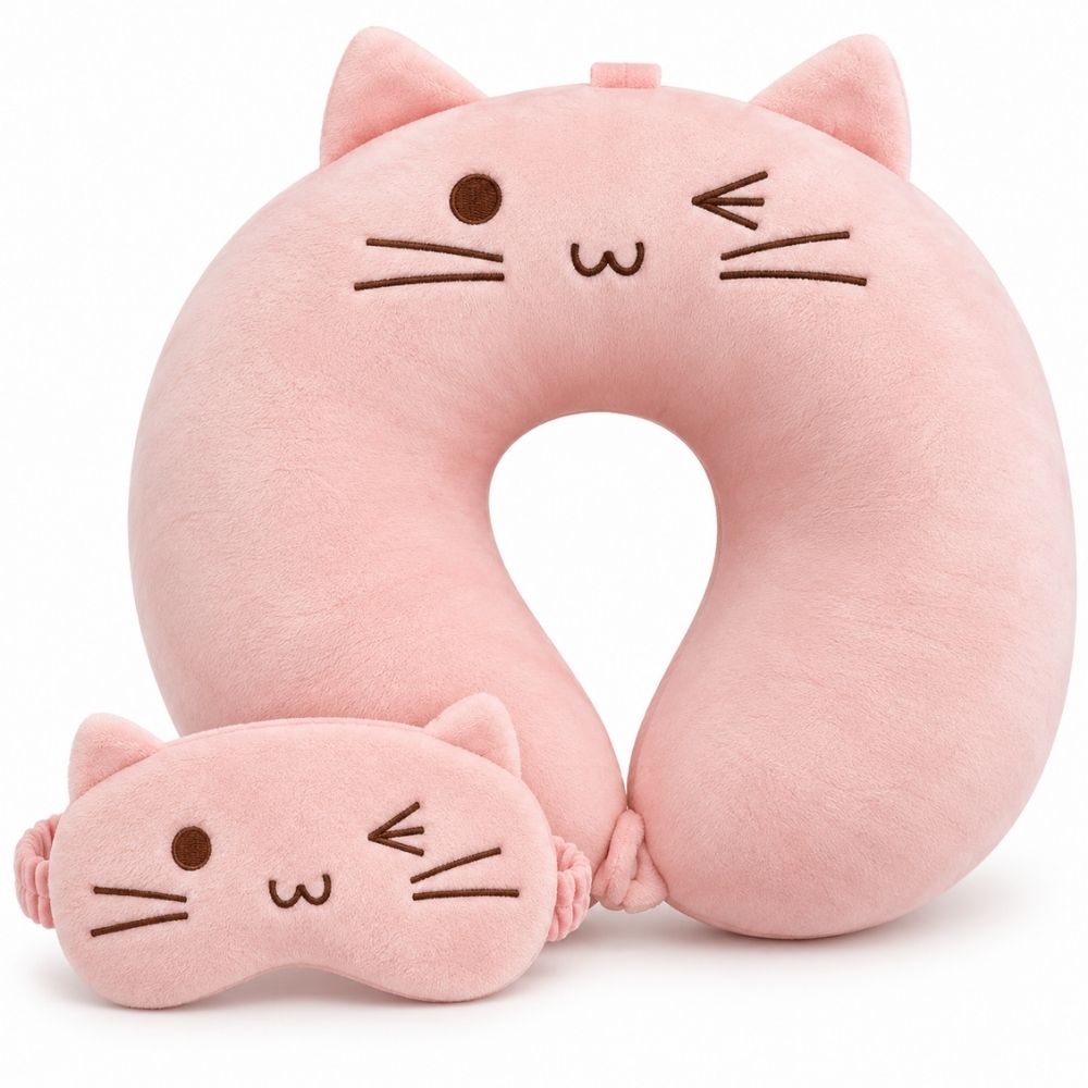 Almohada de Viaje + Antifaz Infantil
