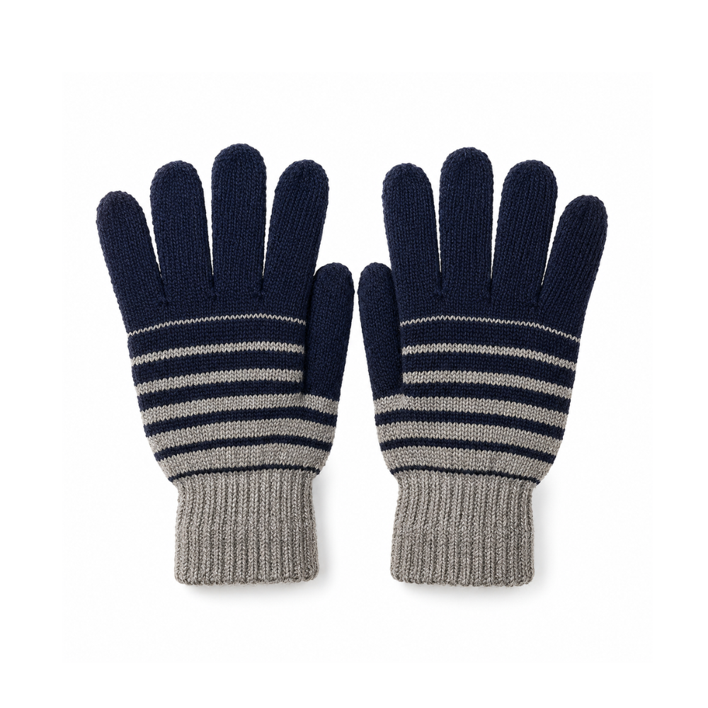 [40958] GUANTES RAYADOS DE HOMBRE