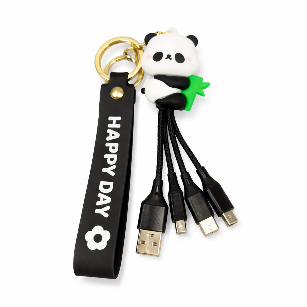 LLAVERO CHARM 3 EN 1 USB CARGADOR