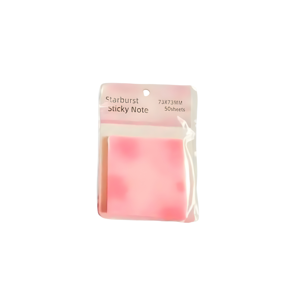 [51197] POST IT TRANSPARENTE CON GLITTER