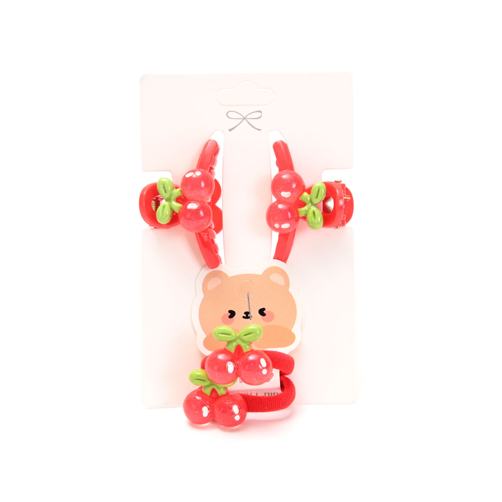 [50719] SET DE BROCHE PINZA X2 + COLERO CHERRY