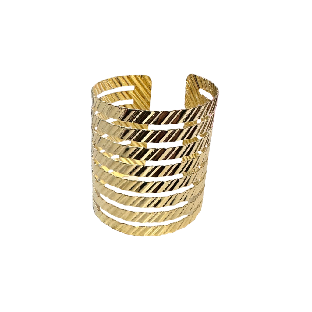 [52193] PULSERA BRAZALETE ANCHO LABRADO