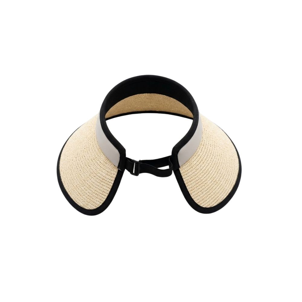 [53190-1] VISERA ALA ANCHA DE RAFIA (Blanco (B))